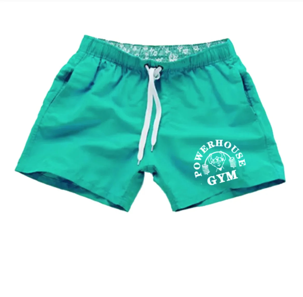 Men's Simple Print Beach Swim Shorts