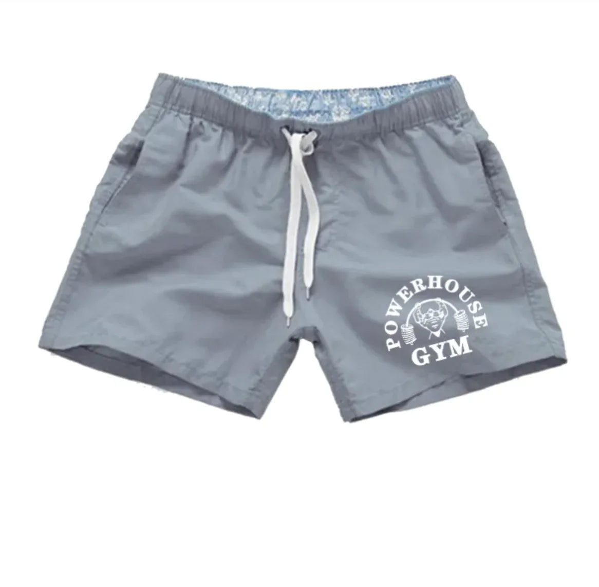 Men's Simple Print Beach Swim Shorts