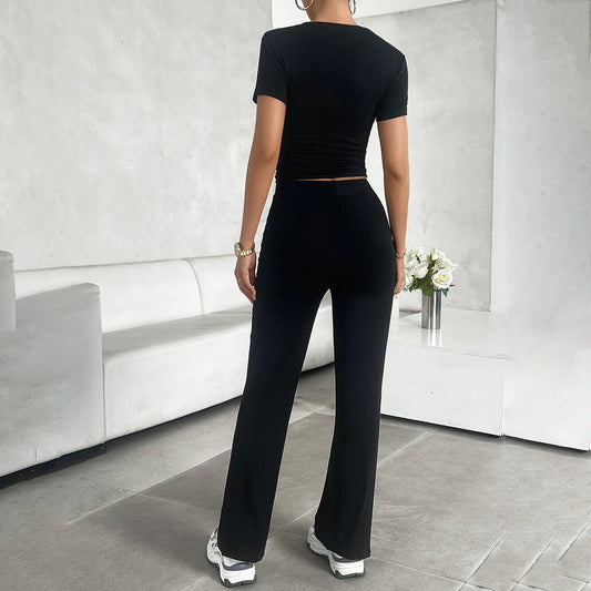 Round Neck Casual Set