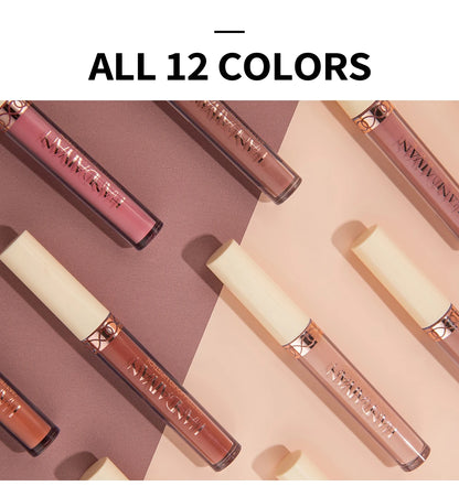 HANDAIYAN Gift 6PC/Set Matte Velvet Lip Gloss Waterproof Long-lasting Liquid Lipstick Cosmetic Beauty Keep 24 Hours Makeup