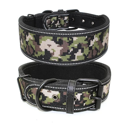 10 Colors Reflective Puppy Big Dog Collar with Buckle Adjustable Pet Collar for Small Medium Large Dogs Pitbull Leash Dog Chain