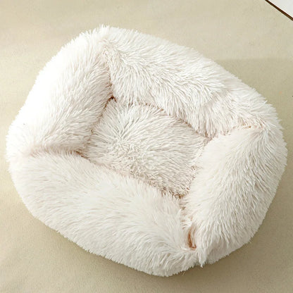 Wholesale Breathable Square Dog Beds Kennel Winter Thickening Warm Dog Mat Cats Nest Soft Long Plush Dog Basket Pet Cushion