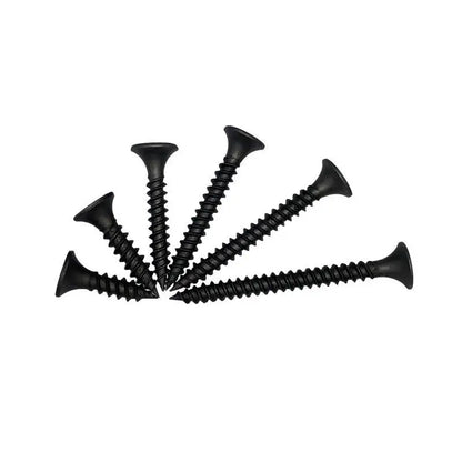 50Pcs M3.5 High-Strength Screw Drywall Screw Self-Tapping Screw Woodworking Lengthened Hardened Black Plasterboard Cross Screw