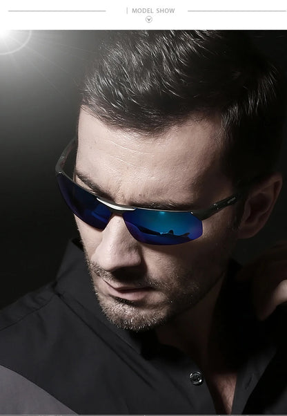 VEITHDIA Aluminum Magnesium Men's Polarized VU400 Sun Glasses Night Vision Mirror Male Eyewear Sunglasses Goggle Oculos  6502