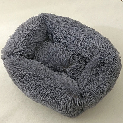 Wholesale Breathable Square Dog Beds Kennel Winter Thickening Warm Dog Mat Cats Nest Soft Long Plush Dog Basket Pet Cushion