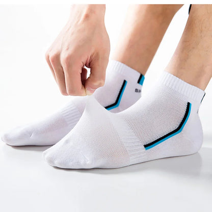 10Pieces=5Pair/lot Summer Cotton Man Short Socks Fashion Breathable Boat Socks Comfortable Casual Socks Male White Hot Sale