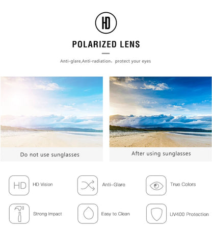 Fashion Rimless Pilot Polarized Sunglasses Men Women High Quality Aluminum Magnesium Sun Glasses Male Classic Driving Shades