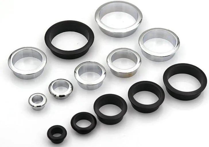 Computer Desk Cable Grommets Wire Hole Cover Cabinet Vent Decorative Ring Cable Outlet Port Furniture Hardware Desk Accessories