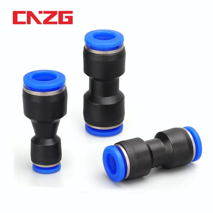 Pneumatic Fittings Fitting Plastic Connector PU PG 4mm 6mmTo 8mm 10mm Air Water Hose Tube Push in Straight Gas Quick Connectors