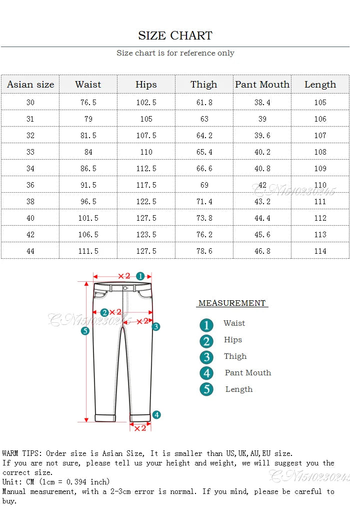 2023 New Classic Men's Thin Blue Jeans Advanced Stretch Loose Straight Denim Trousers Male Brand Pants Plus Size 40 42 44