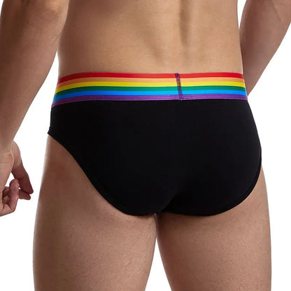 Jockmail Sexy Men's Underwear Briefs Cotton Low Rise Underpant Net yarn Lace , Breathable Summer Shorts calzoncillos hombre slip