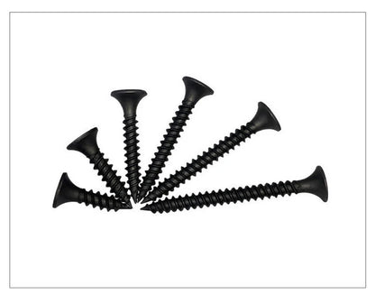 50Pcs M3.5 High-Strength Screw Drywall Screw Self-Tapping Screw Woodworking Lengthened Hardened Black Plasterboard Cross Screw