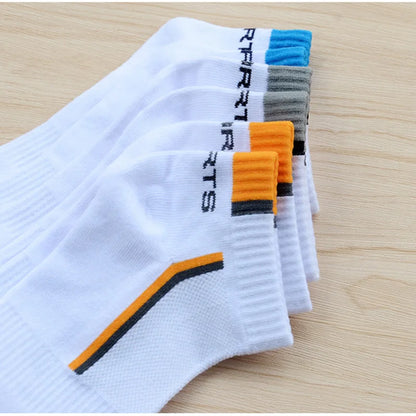 10Pieces=5Pair/lot Summer Cotton Man Short Socks Fashion Breathable Boat Socks Comfortable Casual Socks Male White Hot Sale