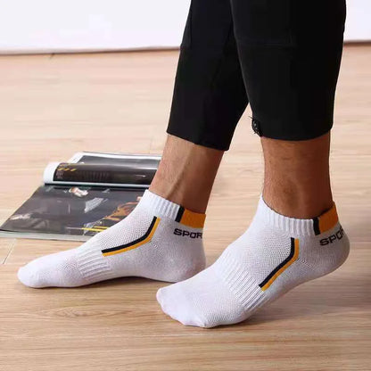10Pieces=5Pair/lot Summer Cotton Man Short Socks Fashion Breathable Boat Socks Comfortable Casual Socks Male White Hot Sale
