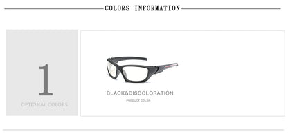 HOOLDW Polarized Photochromic Sunglasses Men Outdoor Sports Chameleon Sun glasses Driving Goggles Glasses Change Color Eyewear