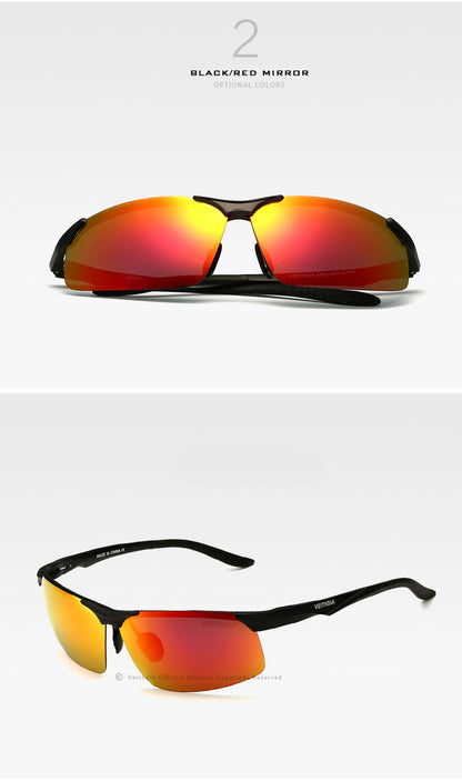 VEITHDIA Aluminum Magnesium Men's Polarized VU400 Sun Glasses Night Vision Mirror Male Eyewear Sunglasses Goggle Oculos  6502