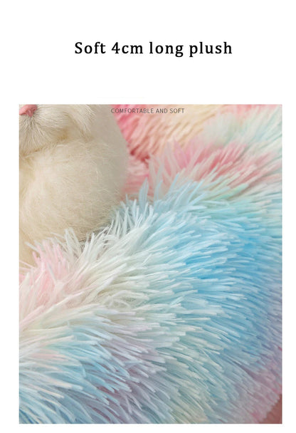 Wholesale Breathable Square Dog Beds Kennel Winter Thickening Warm Dog Mat Cats Nest Soft Long Plush Dog Basket Pet Cushion