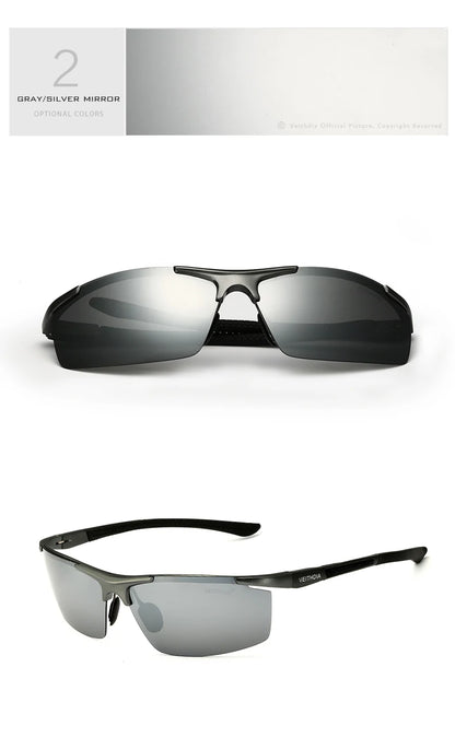 VEITHDIA Aluminum Magnesium Men's Sunglasses Polarized UV400 Coating Mirror Sun Glasses Outdoor Male Eyewear Accessories 6588