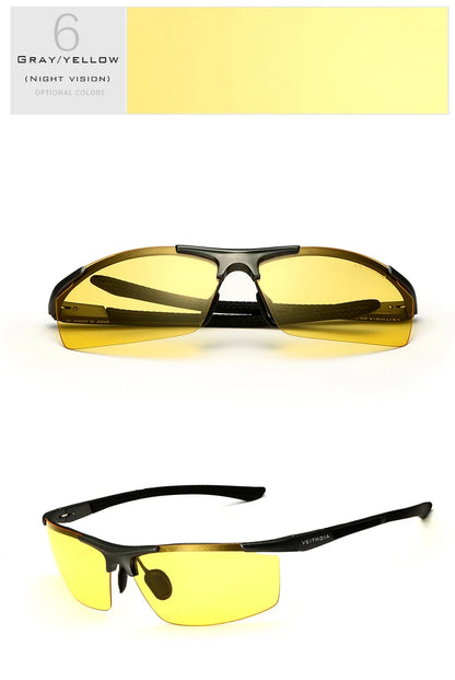 VEITHDIA Aluminum Magnesium Men's Sunglasses Polarized UV400 Coating Mirror Sun Glasses Outdoor Male Eyewear Accessories 6588