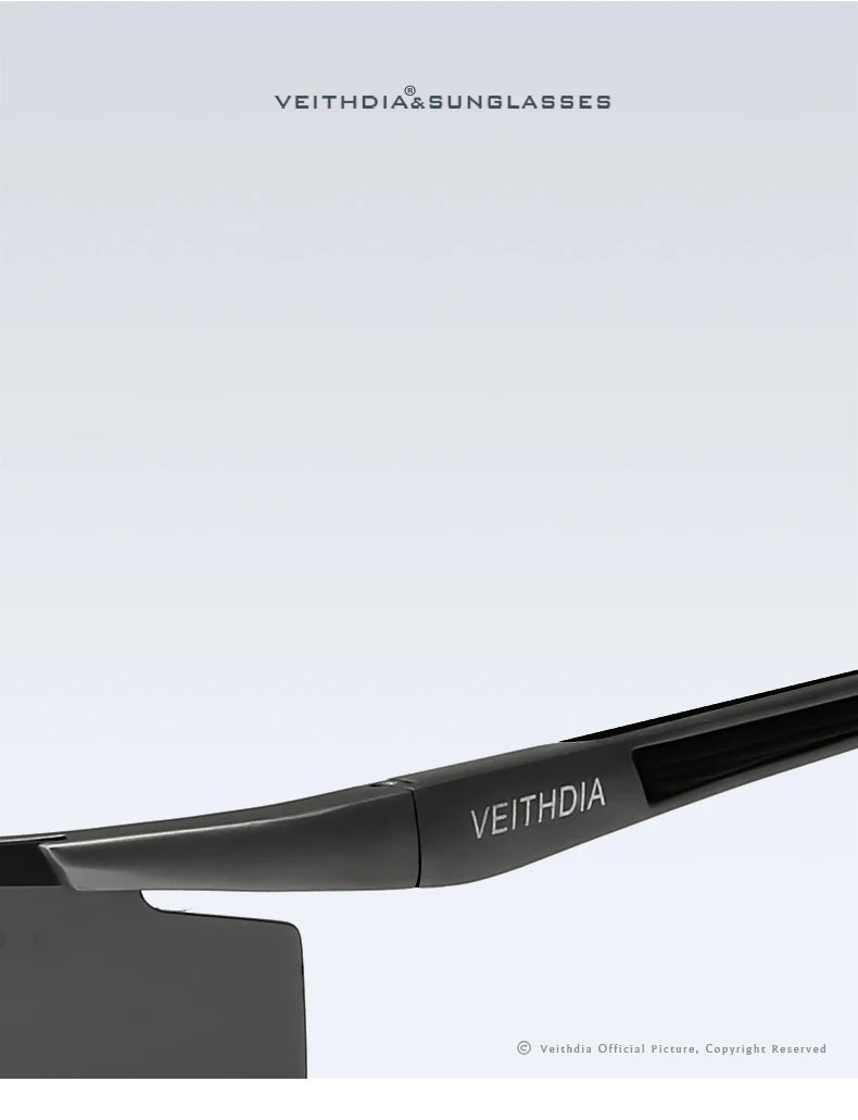 VEITHDIA Aluminum Magnesium Men's Sunglasses Polarized UV400 Coating Mirror Sun Glasses Outdoor Male Eyewear Accessories 6588