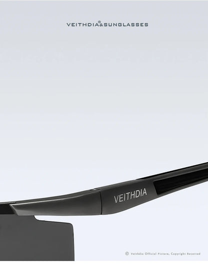 VEITHDIA Aluminum Magnesium Men's Sunglasses Polarized UV400 Coating Mirror Sun Glasses Outdoor Male Eyewear Accessories 6588