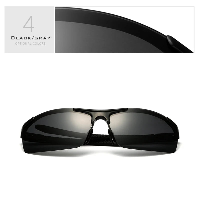 VEITHDIA Aluminum Magnesium Men's Sunglasses Polarized UV400 Coating Mirror Sun Glasses Outdoor Male Eyewear Accessories 6588