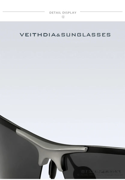 VEITHDIA Aluminum Magnesium Men's Sunglasses Polarized UV400 Coating Mirror Sun Glasses Outdoor Male Eyewear Accessories 6588