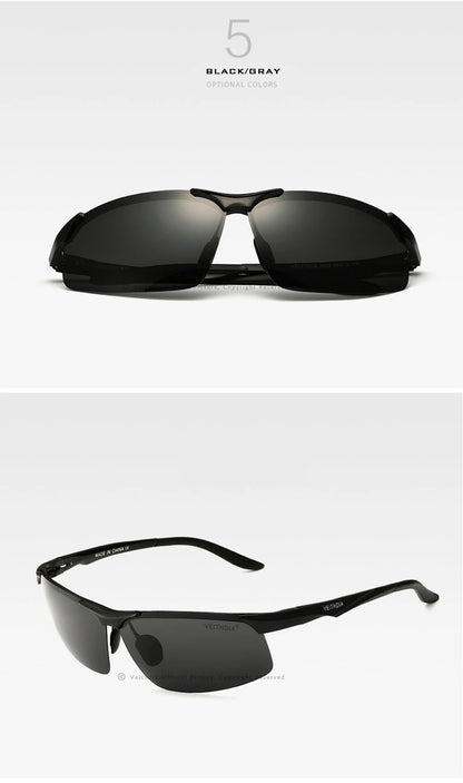 VEITHDIA Aluminum Magnesium Men's Polarized VU400 Sun Glasses Night Vision Mirror Male Eyewear Sunglasses Goggle Oculos  6502