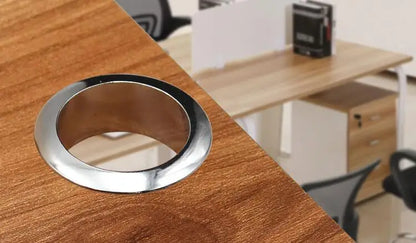 Computer Desk Cable Grommets Wire Hole Cover Cabinet Vent Decorative Ring Cable Outlet Port Furniture Hardware Desk Accessories