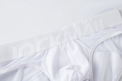 Jockmail Sexy Men's Underwear Briefs Cotton Low Rise Underpant Net yarn Lace , Breathable Summer Shorts calzoncillos hombre slip