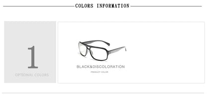 HOOLDW Polarized Photochromic Sunglasses Men Outdoor Sports Chameleon Sun glasses Driving Goggles Glasses Change Color Eyewear