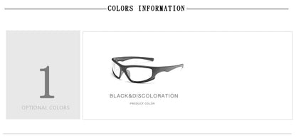 HOOLDW Polarized Photochromic Sunglasses Men Outdoor Sports Chameleon Sun glasses Driving Goggles Glasses Change Color Eyewear
