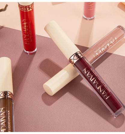 HANDAIYAN Gift 6PC/Set Matte Velvet Lip Gloss Waterproof Long-lasting Liquid Lipstick Cosmetic Beauty Keep 24 Hours Makeup