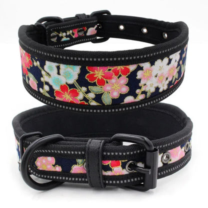 10 Colors Reflective Puppy Big Dog Collar with Buckle Adjustable Pet Collar for Small Medium Large Dogs Pitbull Leash Dog Chain