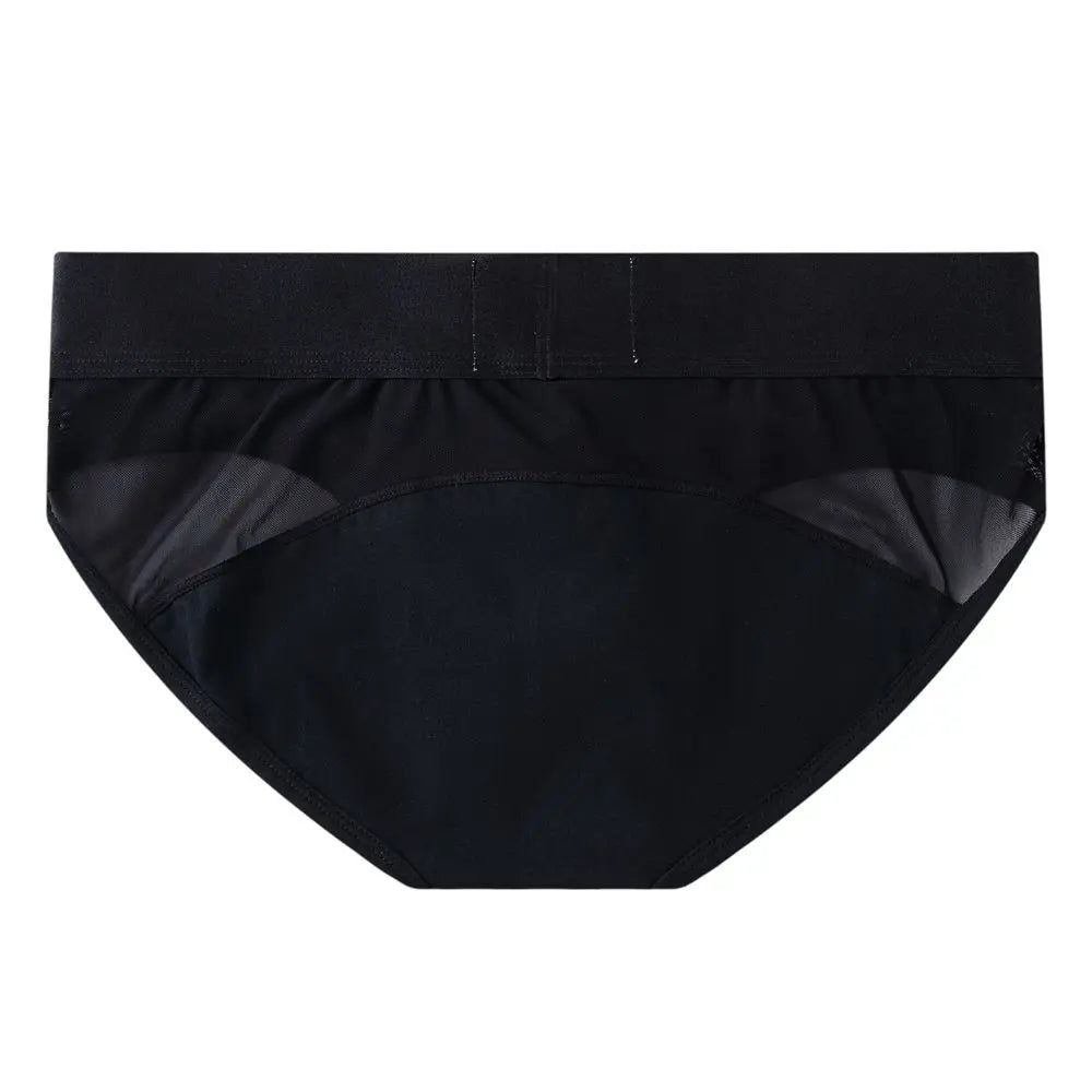 Jockmail Sexy Men's Underwear Briefs Cotton Low Rise Underpant Net yarn Lace , Breathable Summer Shorts calzoncillos hombre slip