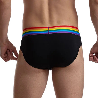 Jockmail Sexy Men's Underwear Briefs Cotton Low Rise Underpant Net yarn Lace , Breathable Summer Shorts calzoncillos hombre slip