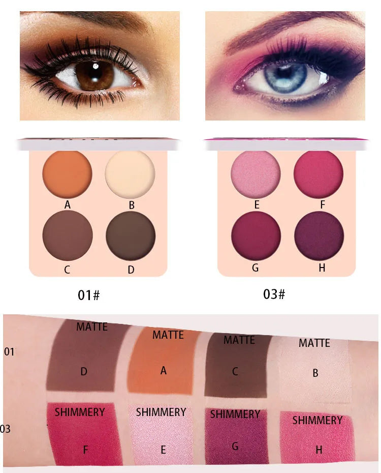 Matte Eyeshadow Palette Nude Minerals Professional Eye Shadow Powder Pigment Cosmetic Waterproof Matte Makeup Eyeshadow Pallete