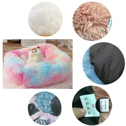 Wholesale Breathable Square Dog Beds Kennel Winter Thickening Warm Dog Mat Cats Nest Soft Long Plush Dog Basket Pet Cushion