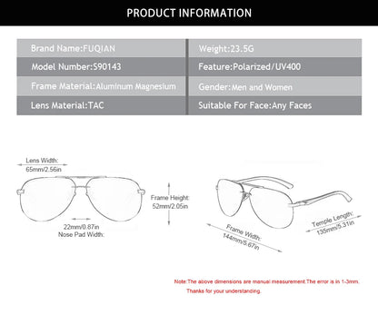 Fashion Rimless Pilot Polarized Sunglasses Men Women High Quality Aluminum Magnesium Sun Glasses Male Classic Driving Shades