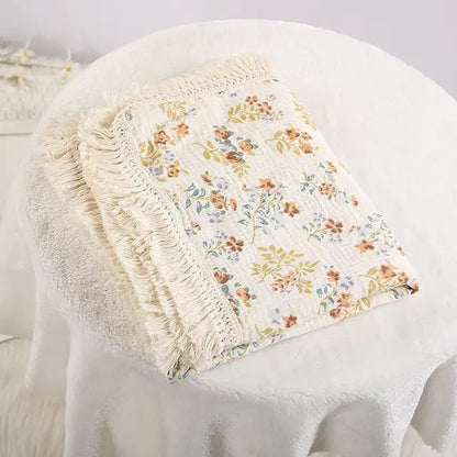 Cute Bear Muslin Cotton Baby Blanket