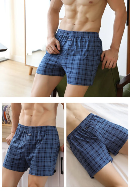 Big Underpants Pajama Bottoms at home High waist Allo pants plus size boxer briefs for men cotton slacks all high-waisted boxers
