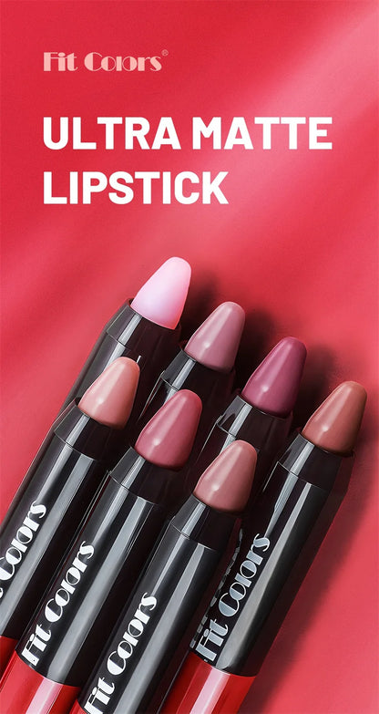 1PC 8 Colors Velvet Matte Lipsticks Pencil Waterproof Long Lasting Sexy Red Lip Stick Non-Stick Cup Makeup Lip Tint Pen Cosmetic