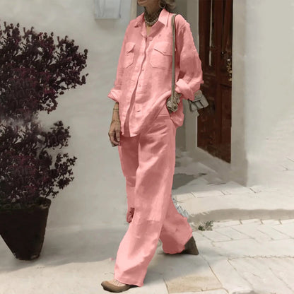 Loose Cotton Linen Trousers