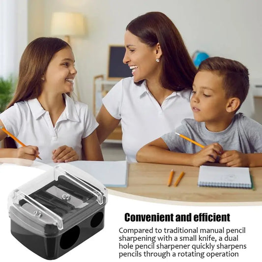 Color Pencil Sharpeners Dual Holes Pencil Sharper For Efficient Sharpening Portable Multifunctional Sharpening Cutter Stationary