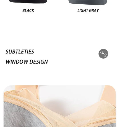 Women Lace Sport Bras Plus Size Seamless Bra Bralette Backless Lady Brassiere Vest Female Gathers Shock-Proof Wireless Top L-3XL