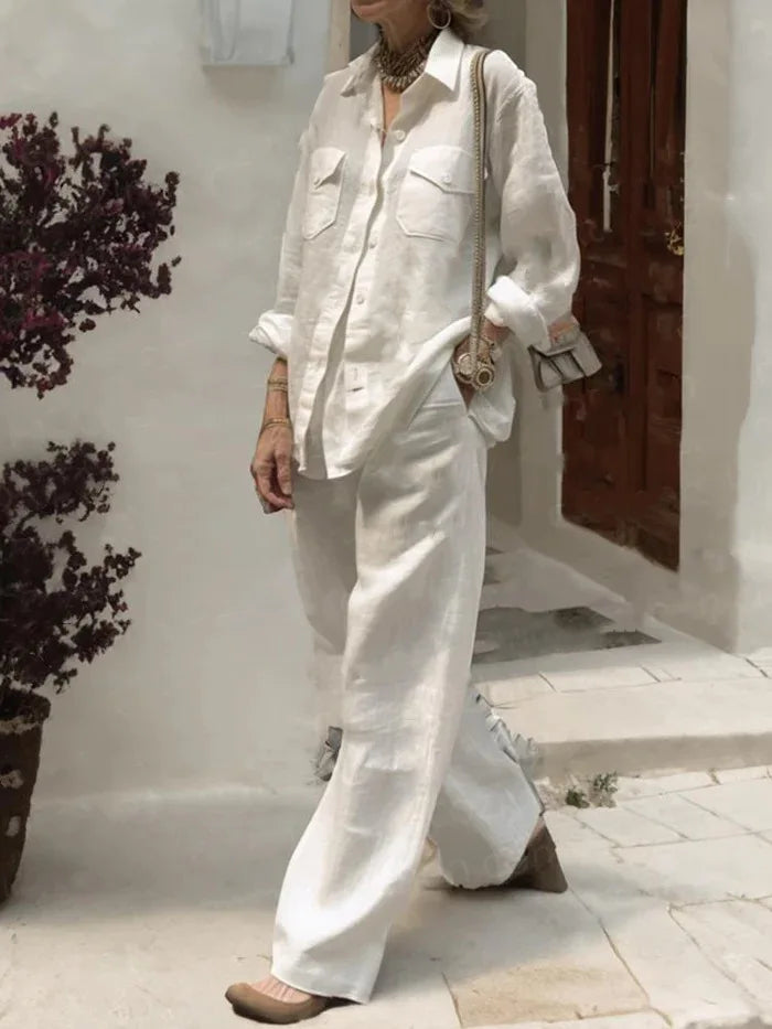 Loose Cotton Linen Trousers