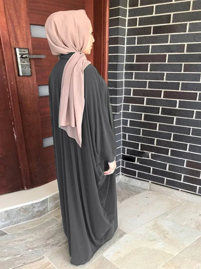 Eid Muslim Modest Dress for Women Abaya Dubai Prayer Eid Ramadan Prayer Garmenrt Longue Musulman Abayas Kaftan Niqab Vestidos