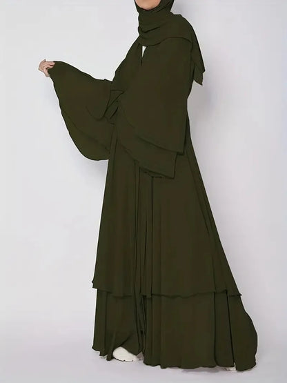 Muslim Long Abaya Dress Turkey Islamic Women Robe Hijab Headscarf Sashes Morocco Kaftan Dubai Arabic Jalabiya Modest Vestidos