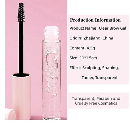 Waterproof Transparent Gel Eyebrow Styling Cream Long Lasting Fixing Brow Soap Makeup Clear Liquid Eyebrow Sealed Layer Cosmetic