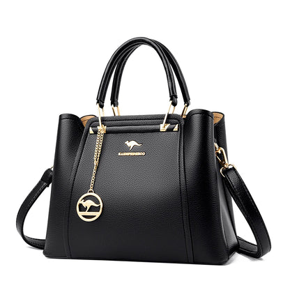 Women Soft Leather Handbags Luxury Designer 3 Layers Shoulder Crossbody Bags Ladies Large Capacity Shopping Brand Messenger Tote